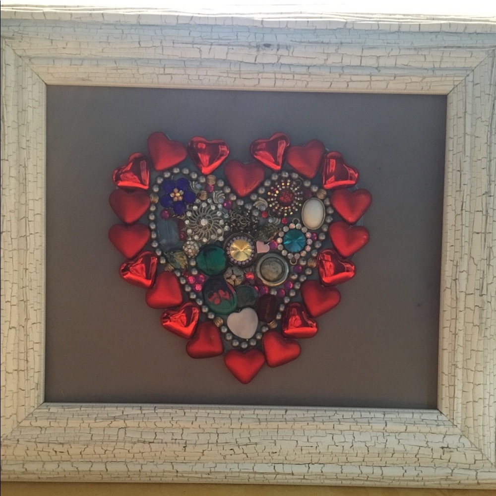 Vintage framed jewelry art